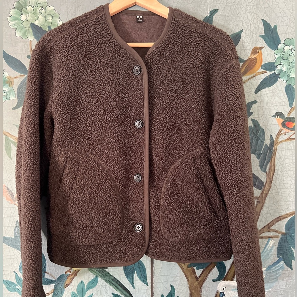 Uniqlo Brown Fleece Jacket